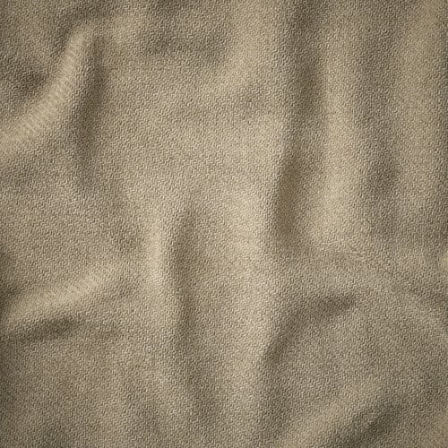Soft, plush fabric cover with subtle sheen and textured weave, felted from marled yarns.