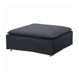 SÖDERHAMN Cover for footstool, Knäbäck anthracite