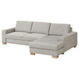 SÖRVALLEN modern sofa, light gray, l-shaped, comfortable, scandinavian style with minimalist design.