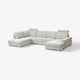 SÖRVALLEN Corner sofa, 4-seat, with chaise longue, right/Tallmyra black/white