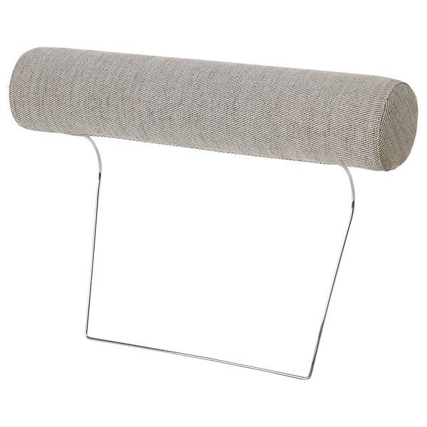 SÖRVALLEN neck support: gray, cushioned, u-shaped, metal base.