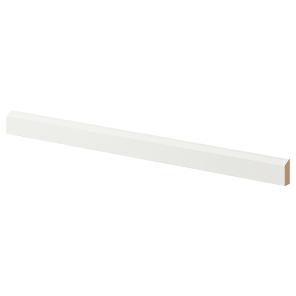 White STENSUND acrylic fiberboard cabinet trim.