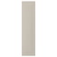 STENSUND beige cabinet door, rectangular with grooved panels, lacquered finish.
