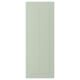 STENSUND green door. Rectangular, grooved panel design. Made of fibreboard and polyurethane paint.