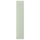 A rectangular, green STENSUND cabinet door. It vertical grooved panels and a smooth, lacquered finish, giving it a crafted look.