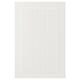 A white STENSUND cabinet door with vertical grooves and simple framed design.