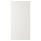A white STENSUND cabinet door with grooved panels.