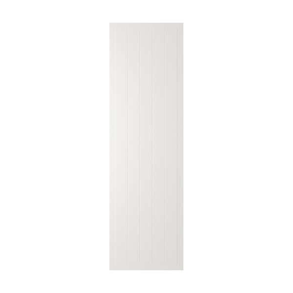 STENSUND white cabinet, rectangular, framed, grooved panels, lacquered.