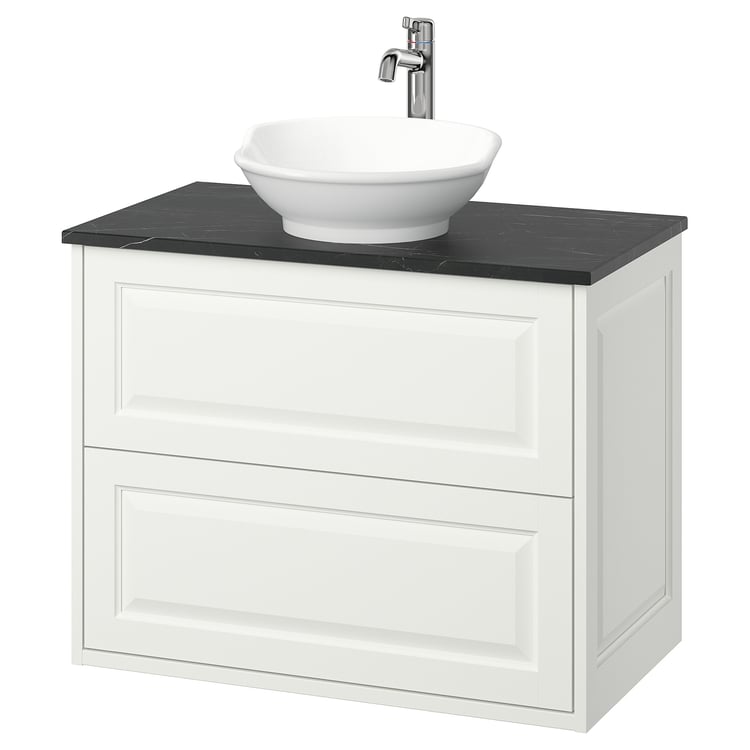TÄNNFORSEN / VÄSTERSJÖN Washstnd w drawers/washbasin/tap white