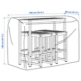 Illustration with measurements for the product: TOSTERÖ.
