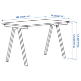 Illustration with measurements for the product: TROTTEN.