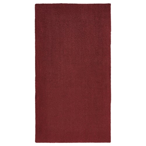 TYVELSE Rug, low pile, dark red, 80x150 cm - IKEA Belgium