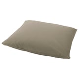 A brown ULLVIDE pillowcase. Its rectangular with a smooth, crisp texture. Made from a soft cotton and lyocell blend.