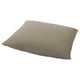 A brown ULLVIDE pillowcase. Its rectangular with a smooth, crisp texture. Made from a soft cotton and lyocell blend.