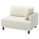 UPPÅKRA 1.5-seat module, with armrest right/Axvall off-white