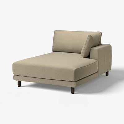 UPPÅKRA sofa, beige. Modern, inviting design with plush cushions and wooden legs.