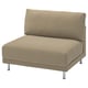 UPPÅKRA Cover for 1.5-seat module, Johanneshov brown-beige