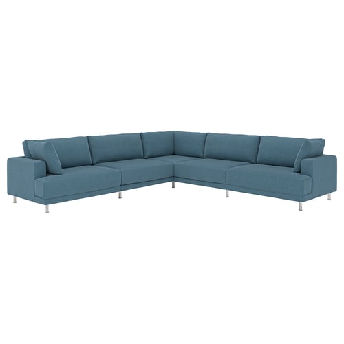 UPPÅKRA Modular corner sofa, 6 seat, Axvall dark grey-blue