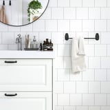 VALASJÖN Towel rail, self-adhesive