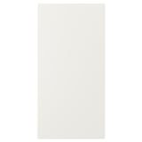 A VEDDINGE white kitchen cabinet door with sleek, modern design and smooth finish.
