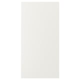 VEDDINGE white kitchen cabinet; rectangular, smooth, modern.