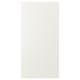 Option: VEDDINGE white kitchen cabinet. Sleek, rectangular, smooth doors. Made from fibreboard, polyurethane, and acrylic paint.