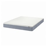 Light grey VESTERÖY pocket spring mattress with soft foam top, rectangular shape.