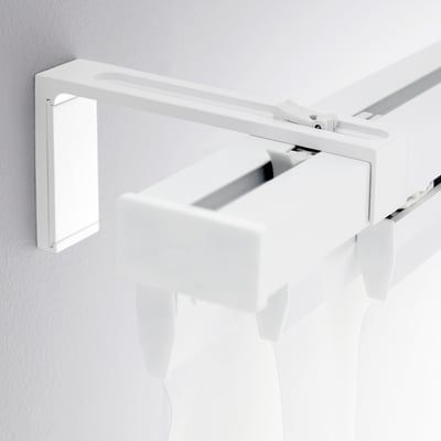 VIDGA white wall bracket, simple design, modern style, aluminum material, rectangular shape.