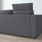 A VIMLE sofas headrest feature, providing neck support. It uses durable, machine-washable gunnared fabric.