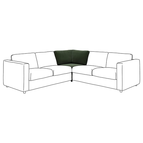 VIMLE Corner section, Johanneshov dark green