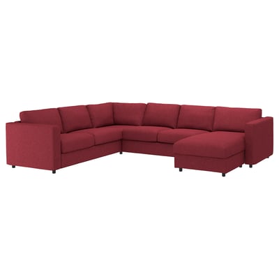VIMLE Cover for corner sofa-bed, 5-seat