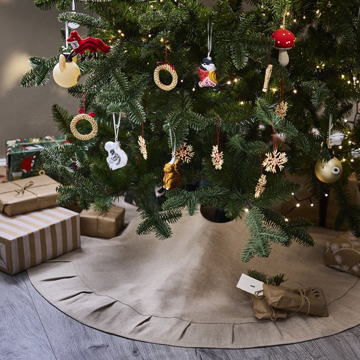 VINTERFINT Christmas tree skirt natural IKEA Belgium