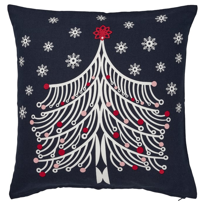 VINTERFINT Cushion cover Christmas tree dark blue IKEA Belgium
