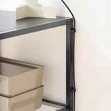 VITTSJÖ / KRYLBO Desk and chair, black-brown/dark beige