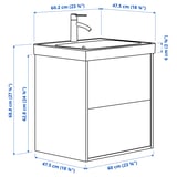 Illustration avec les mesures du produit : ÄNGSJÖN.