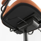 Châssis de chaise ergonomique : base métallique robuste, pièces réglables, assise rembourrée.