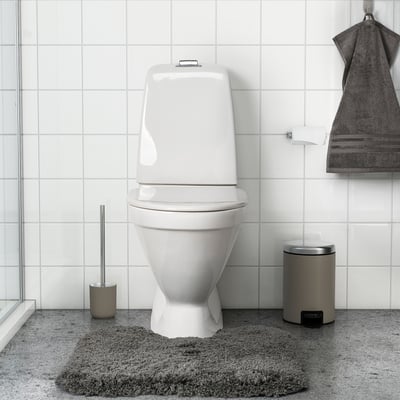 ALMTJÄRN Tapis contour de WC, gris foncé, 55x60 cm