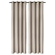 Rideaux antilumière ANNAKAJSA beige, fabriqués en polyester recyclé avec des œillets en acier inoxydable.