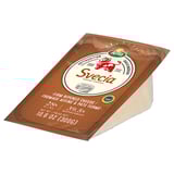 Bloc de fromage arla svečia dans son emballage, avec logo et détails de la marque.