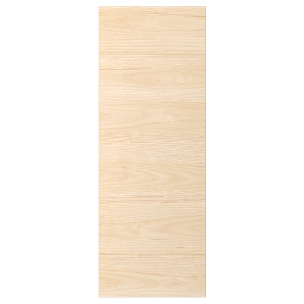 Porte ASKERSUND : motif en bois de frêne clair, surface en mélamine, rectangulaire, design moderne.