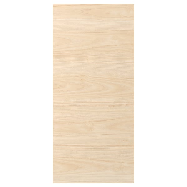 Panneau à motifs en bois blanc cassé ASKERSUND, forme rectangulaire, surface lisse.