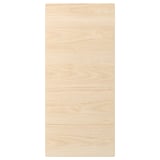 Panneau à motifs en bois blanc cassé ASKERSUND, forme rectangulaire, surface lisse.