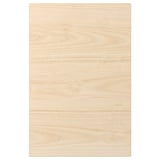Porte ASKERSUND : bois de frêne clair, mélaminé, carré, design simple.