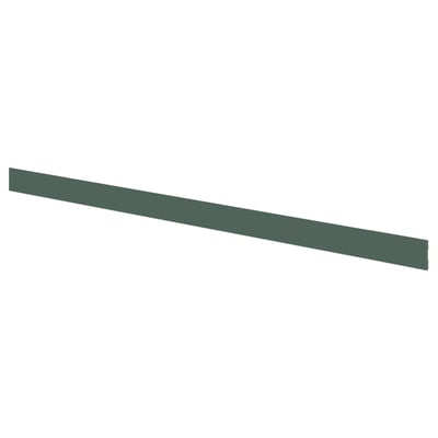 ASPUDDEN Plinthe, gris-vert foncé, 213x11 cm