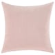 Coussin en velours côtelé rose clair ÅSVEIG, carré, design texturé doux.