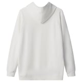 Sweat à capuche AURTIENDE blanc, coton doux, coupe décontractée, manches longues.