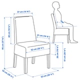 Illustration avec les mesures du produit : BERGMUND.