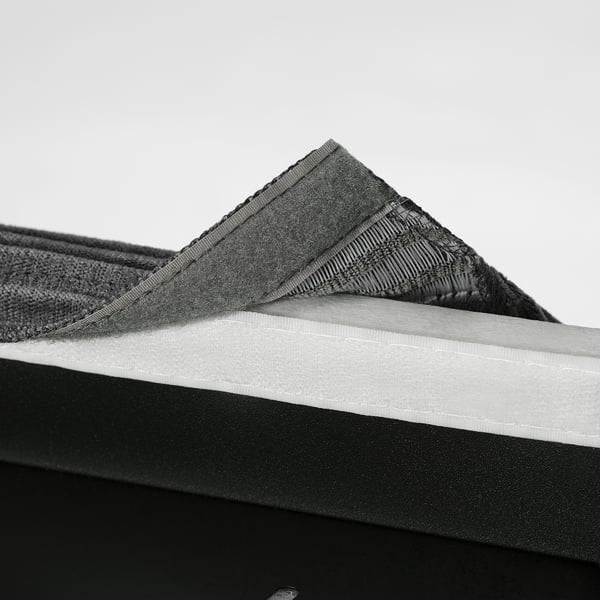 Housse de chaise noire, amovible et lavable, s’adapte au cadre BERGMUND .