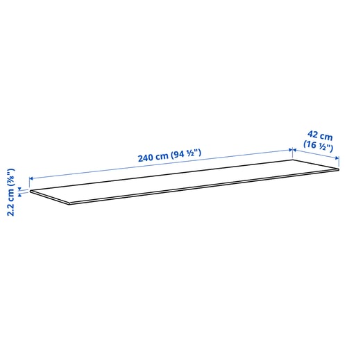 Illustration avec les mesures du produit : BESTÅ.