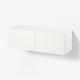BESTÅ Combinaison rangement murale, blanc/Laxviken blanc, 120x42x38 cm